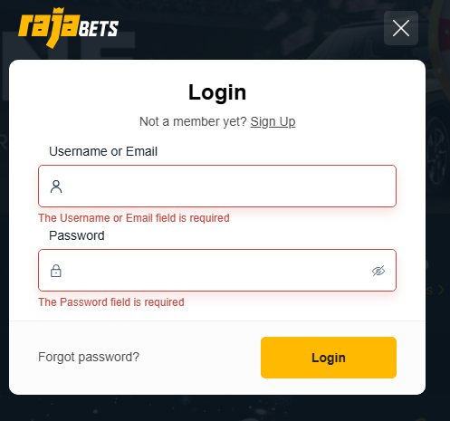 rajabets login